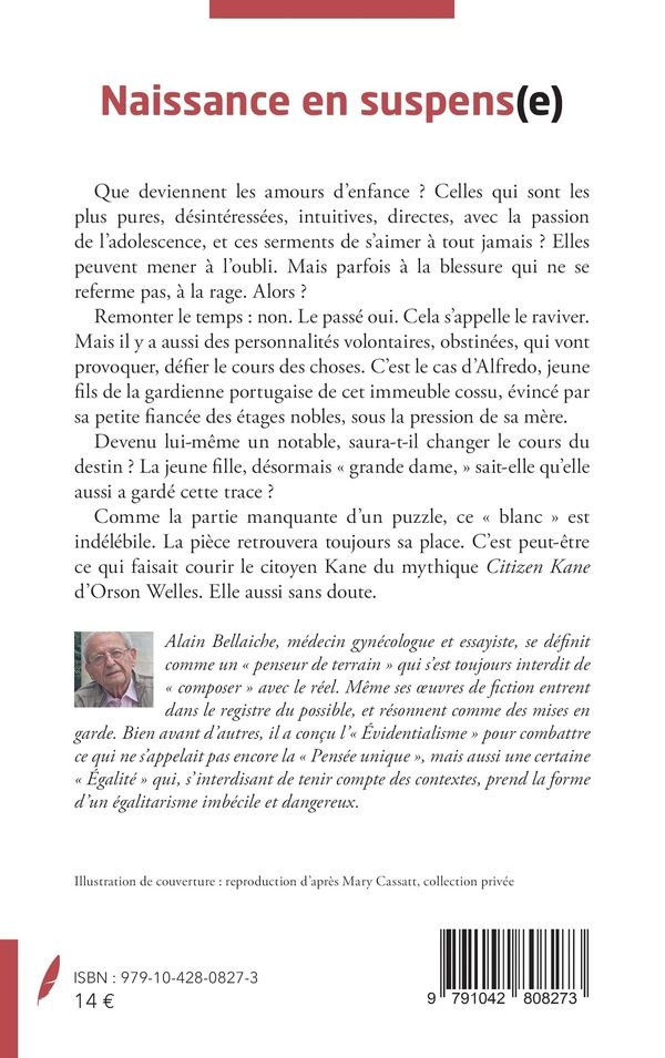 Quatrième de couverture de « Naissance en suspens(e) : c'est l'histoire d'un amour »