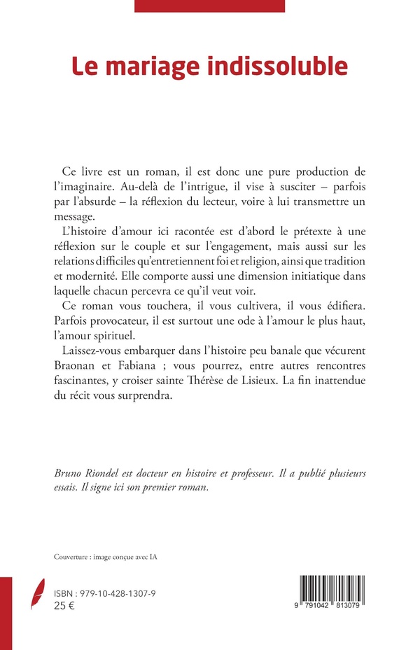 Quatrième de couverture de « LE MARIAGE INDISSOLUBLE »