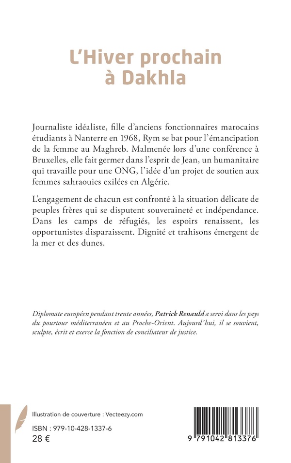 Quatrième de couverture de « L'HIVER PROCHAIN A DAKHLA »