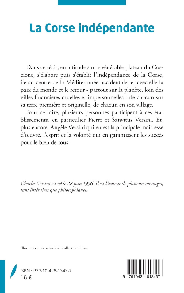 Quatrième de couverture de « La Corse indépendante : récit »