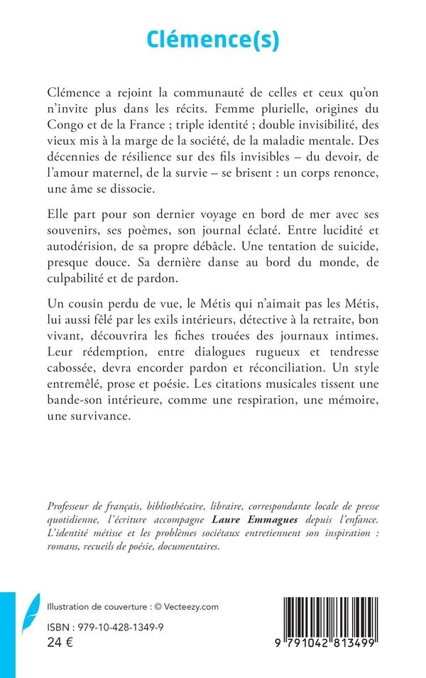 Quatrième de couverture de « CLEMENCE(S) »