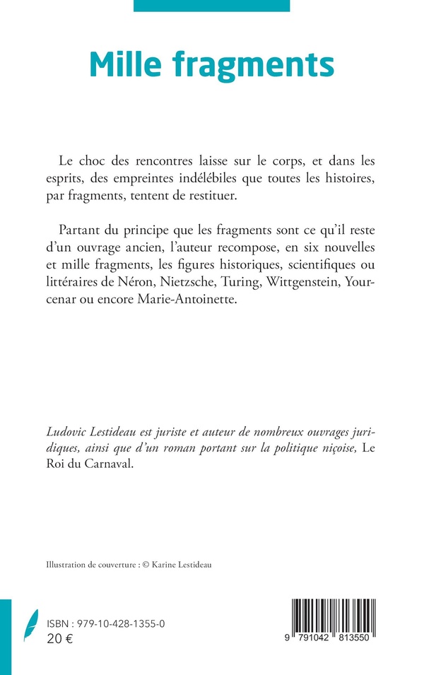 Quatrième de couverture de « MILLE FRAGMENTS »