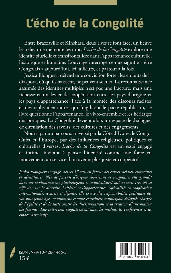 Quatrième de couverture de « L Echo de la Congolité : Brazzaville et Kinshasa, capitales culturelles de l Afrique »