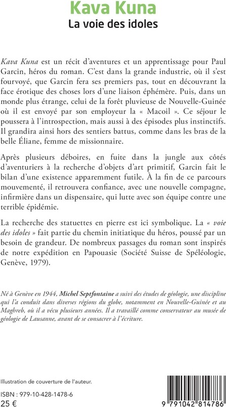 Quatrième de couverture de « Kava Kuna : La voie des idoles »