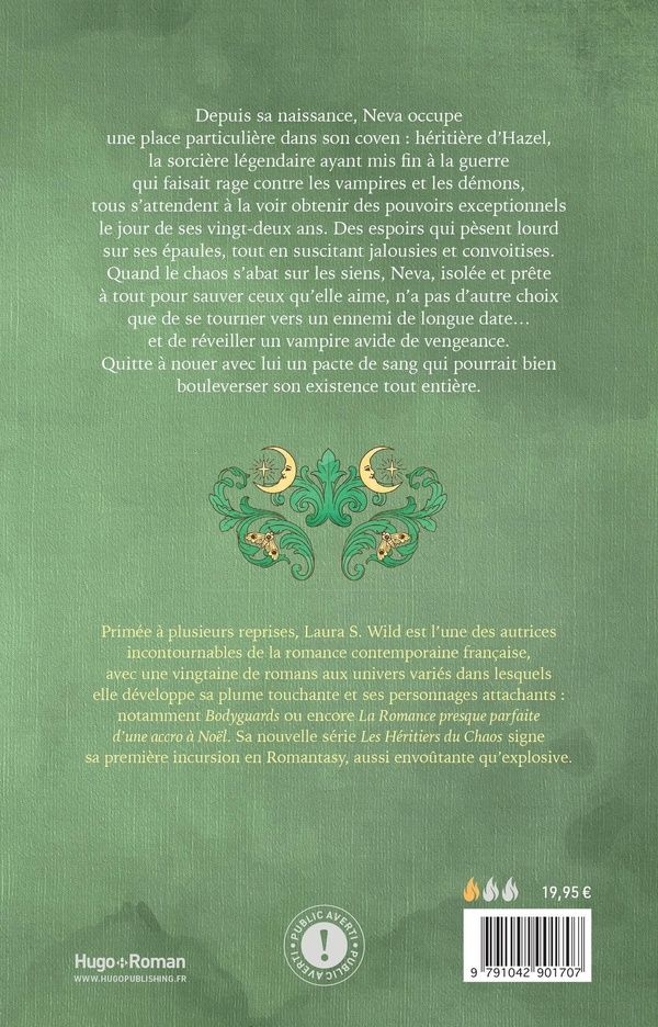 Quatrième de couverture de « LES HERITIERS DU CHAOS - TOME 01 - LE PACTE DE SANG »