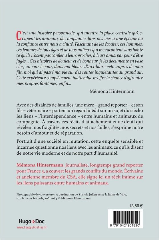 Quatrième de couverture de « Nos animaux nous réparent : Ils donnent du sens à nos vies »