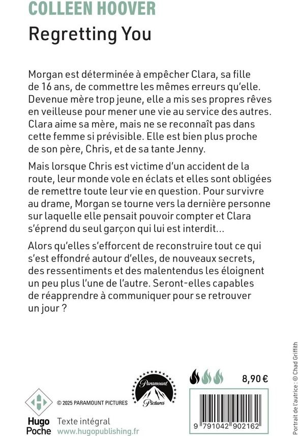 Quatrième de couverture de « REGRETTING YOU - NOUVELLE EDITION FILM - POCHE »