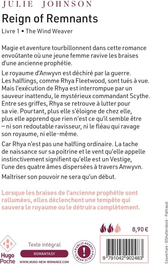 Quatrième de couverture de « THE REIGN OF REMNANTS - THE WIND WEAVER - VERSION FRANCAISE - THE REIGN OF REMNANTS TOME 1 »