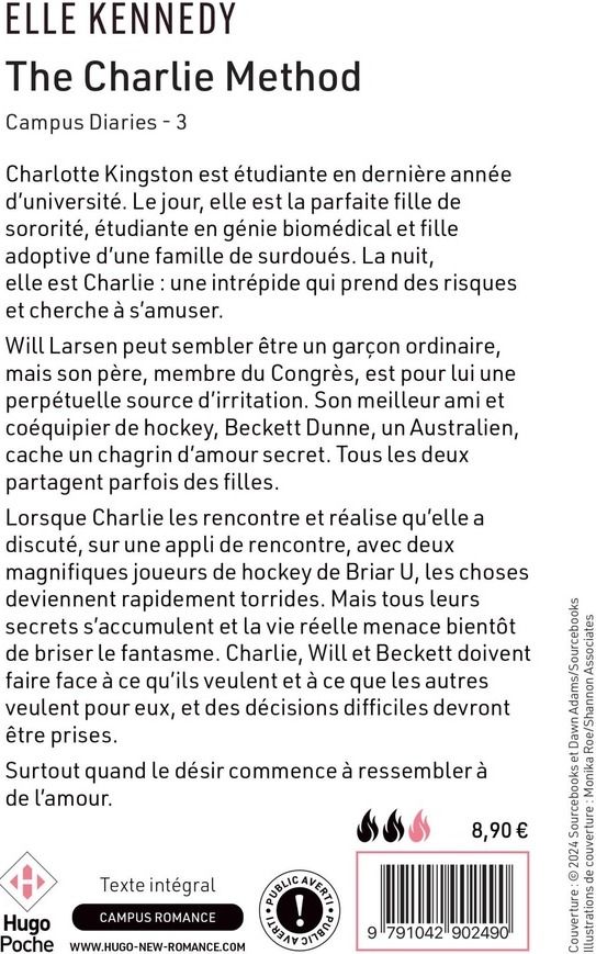 Quatrième de couverture de « CAMPUS DIARIES - THE CHARLIE METHOD - VERSION FRANCAISE - THE CAMPUS DIARIES TOME 3 »