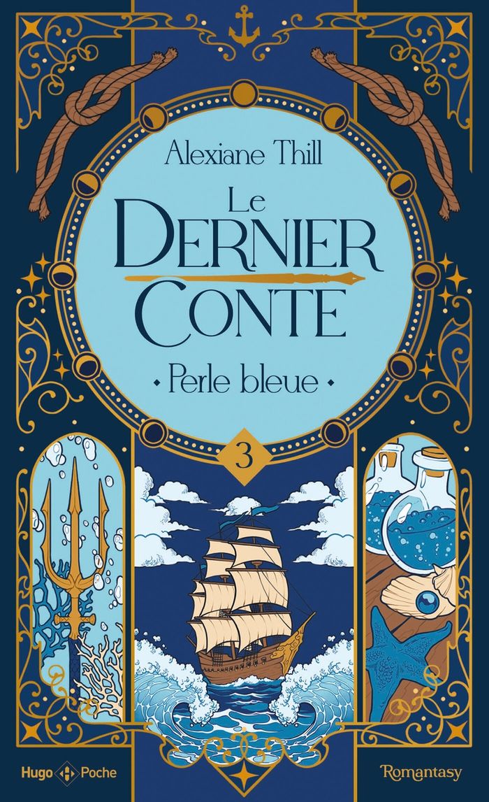 Couverture du livre « LE DERNIER CONTE - TOME 03 - PERLE BLEUE », librairie Les Contes Infusés à Corte