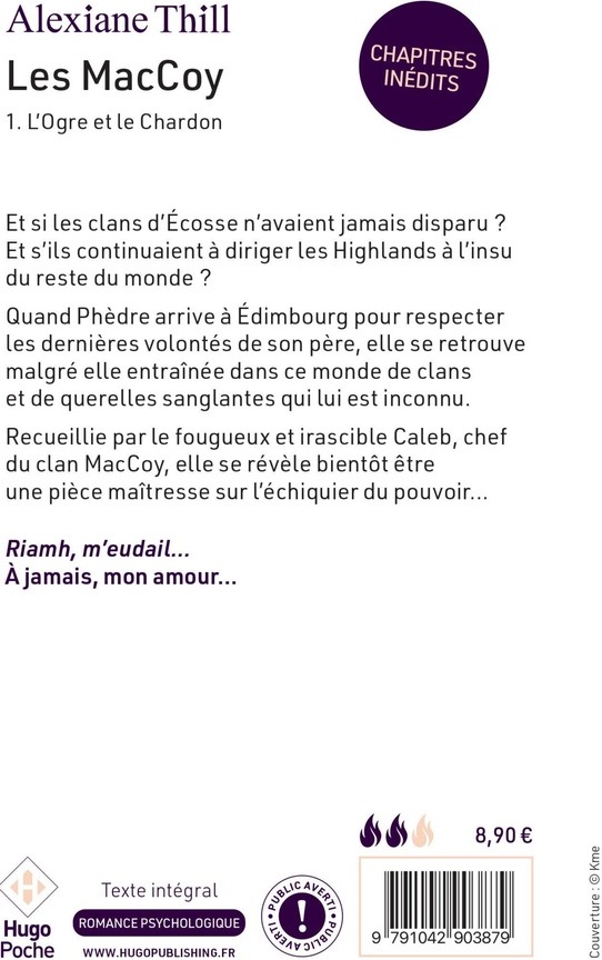 Quatrième de couverture de « LES MACCOY - TOME 01 - L'OGRE ET LE CHARDON »