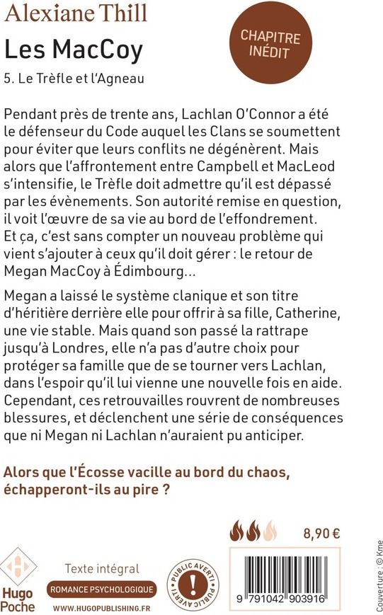 Quatrième de couverture de « LES MACCOY - TOME 05 - LE TREFLE ET L'AGNEAU »