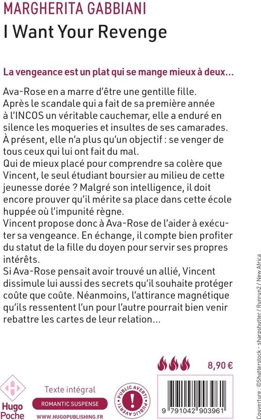 Quatrième de couverture de « I Want Your Revenge »