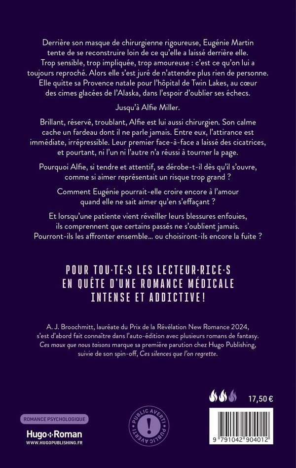 Quatrième de couverture de « Ces silences que l'on regrette »