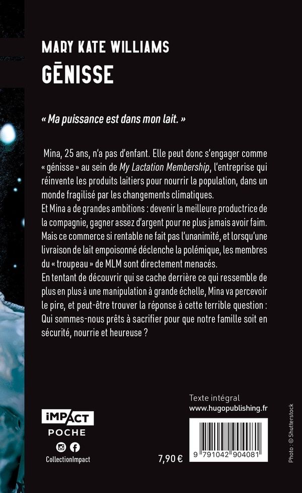 Quatrième de couverture de « Génisse »
