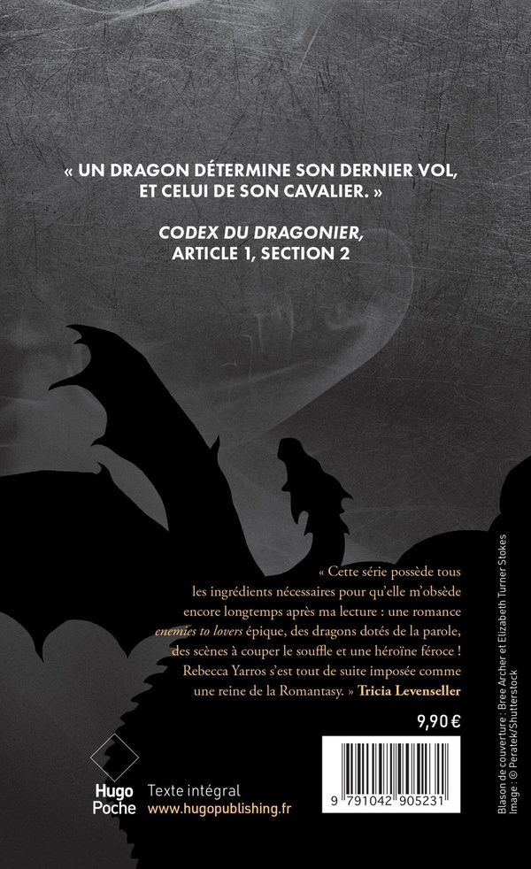 Quatrième de couverture de « THE EMPYREAN - ONYX STORM - VERSION FRANCAISE - POCHE - THE EMPYREAN TOME 3 »