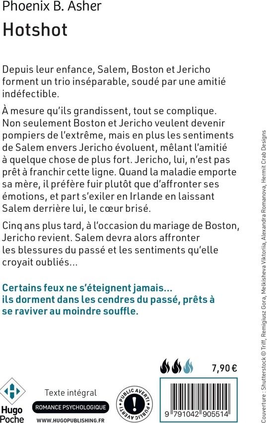 Quatrième de couverture de « Hotshot »
