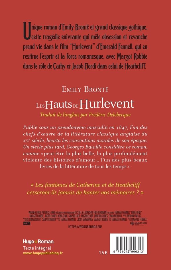 Quatrième de couverture de « Les Hauts de Hurlevent : roman »