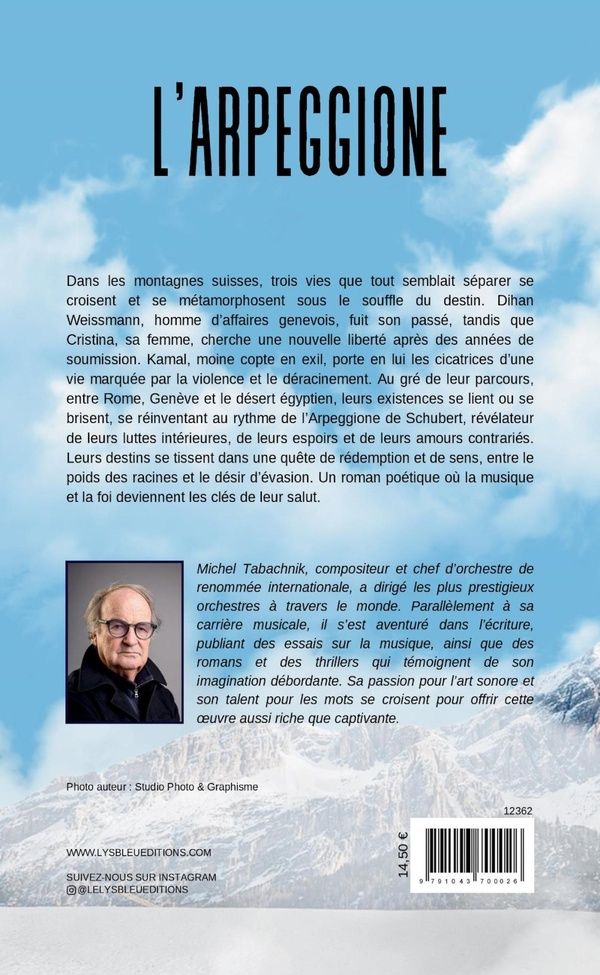 Quatrième de couverture de « L'arpeggione : roman »