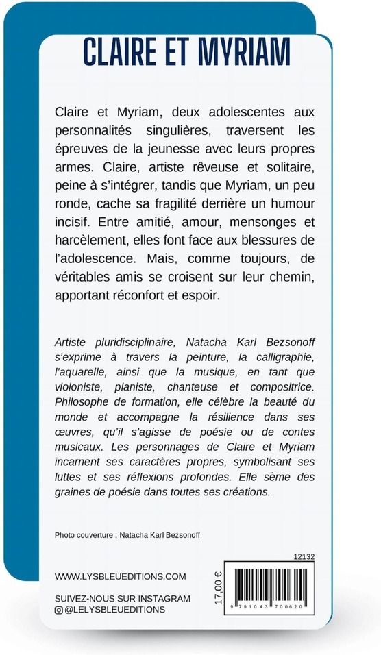 Quatrième de couverture de « Claire et Myriam : roman »
