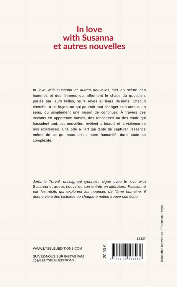 Quatrième de couverture de « In love with Susanna et autres nouvelles »