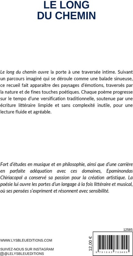 Quatrième de couverture de « Le long du chemin : recueil »