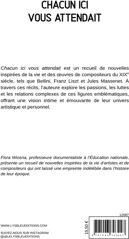 Quatrième de couverture de « Chacun ici vous attendait : nouvelles »