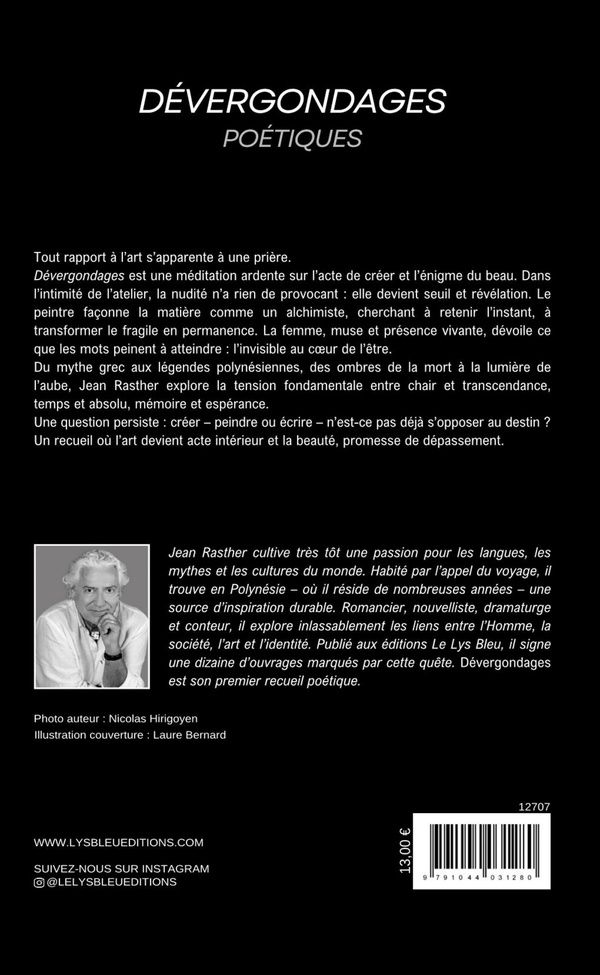 Quatrième de couverture de « Dévergondages : poétiques »