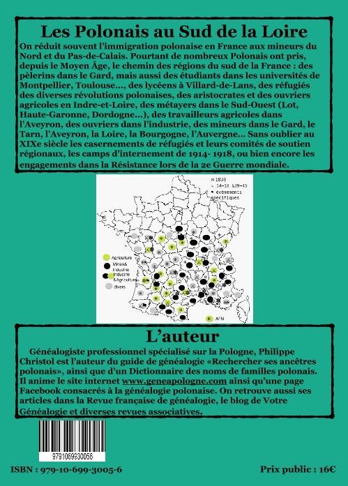 Quatrième de couverture de « LES POLONAIS AU SUD DE LA LOIRE »