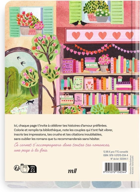 Quatrième de couverture de « MON CARNET DE LECTURE - ROMANCE »