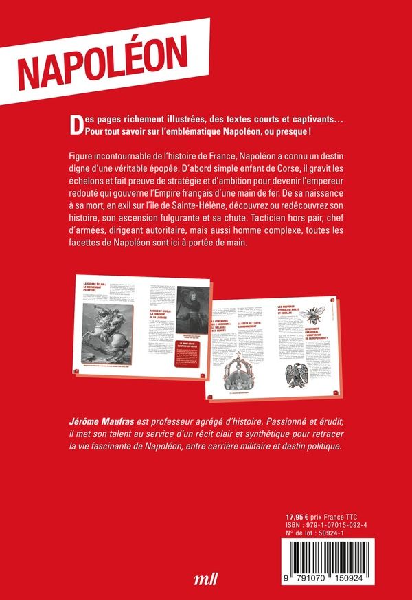 Quatrième de couverture de « NAPOLEON - POUVOIR, EMPIRE ET MYTHES »