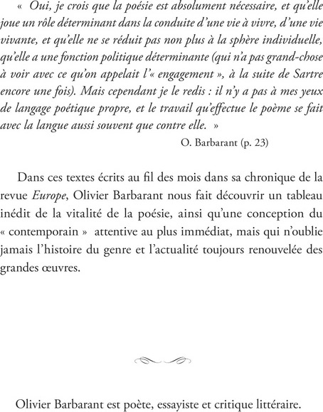 Quatrième de couverture de « Les quatre vents de la poésie »