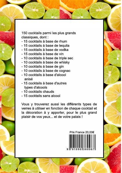 Quatrième de couverture de « 150 COCKTAILS INCONTOURNABLES - DYSLEXIE + CD »