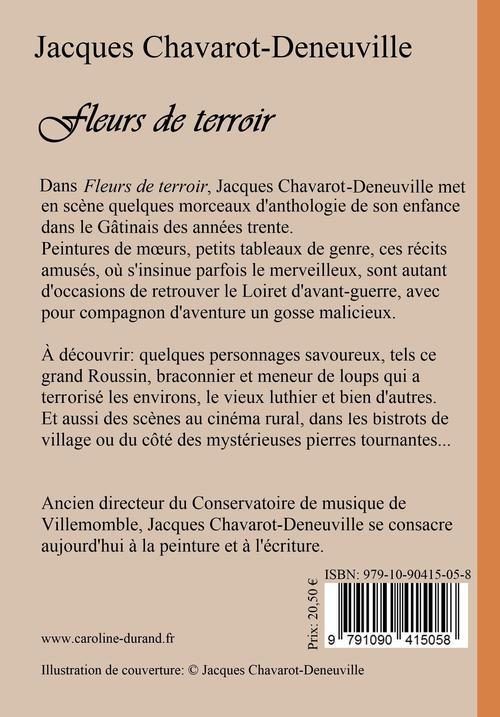 Quatrième de couverture de « FLEURS DE TERROIR »