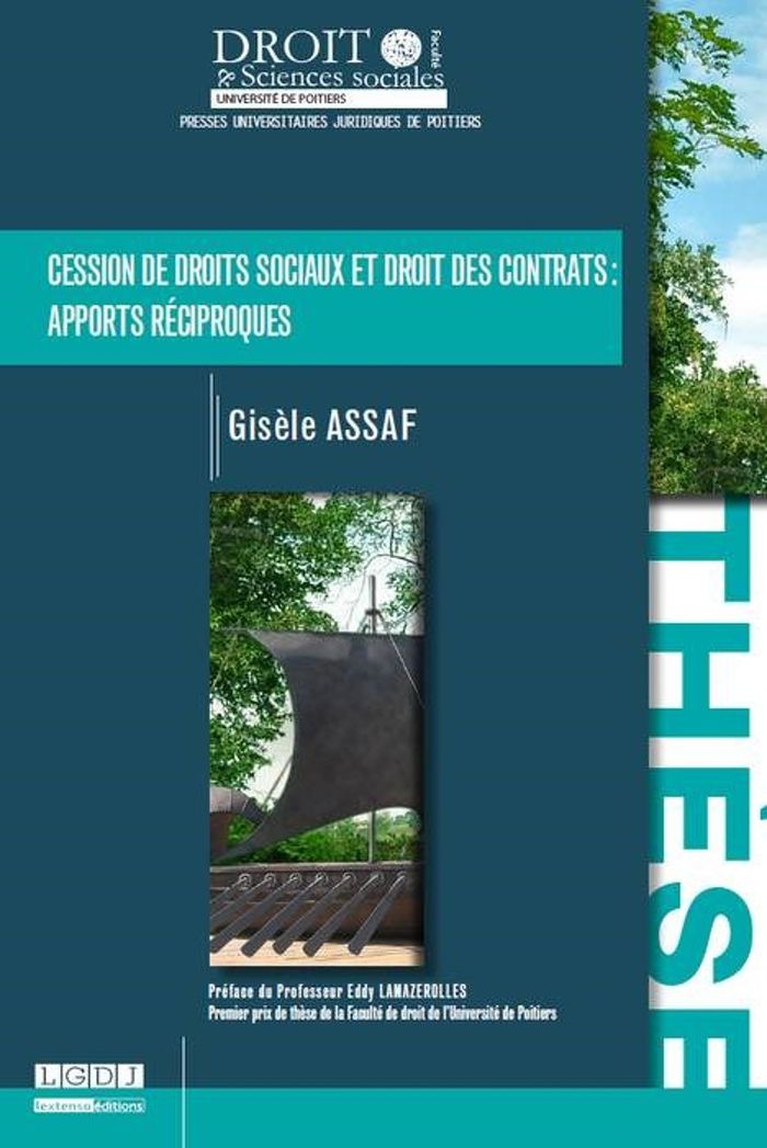 Couverture du livre « CESSION DE DROITS SOCIAUX ET DROIT DES CONTRATS : APPORTS RECIPROQUES » de G. Assaf, librairie Les Contes Infusés à Corte