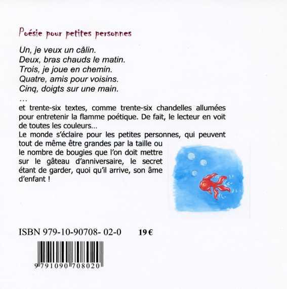 Quatrième de couverture de « POESIE POUR PETITES PERSONNES »