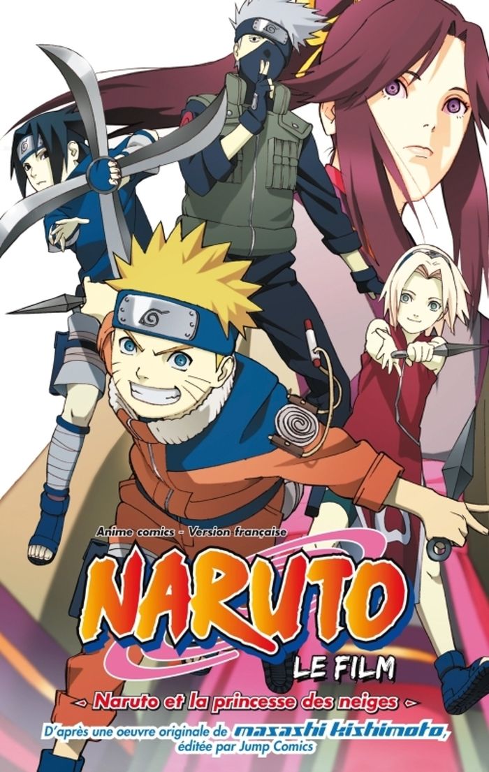 Couverture du livre « Naruto et la princesse des neiges » de d'après une oeuvre originale de Masashi Kishimoto, librairie Les Contes Infusés à Corte