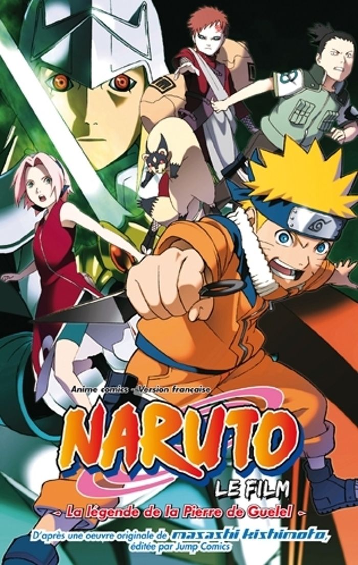 Couverture du livre « La légende de la pierre de Guelel » de d'après une oeuvre originale de Masashi Kishimoto, librairie Les Contes Infusés à Corte