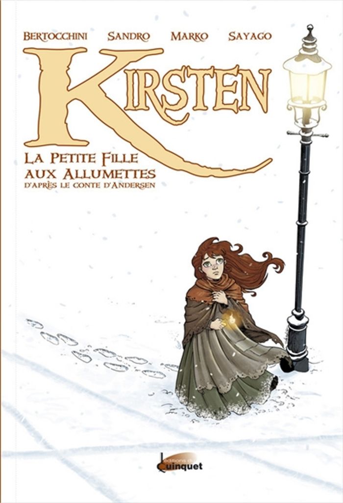 Couverture du livre « Kirsten : la petite fille aux allumettes » de Frédéric Bertocchini, librairie Les Contes Infusés à Corte