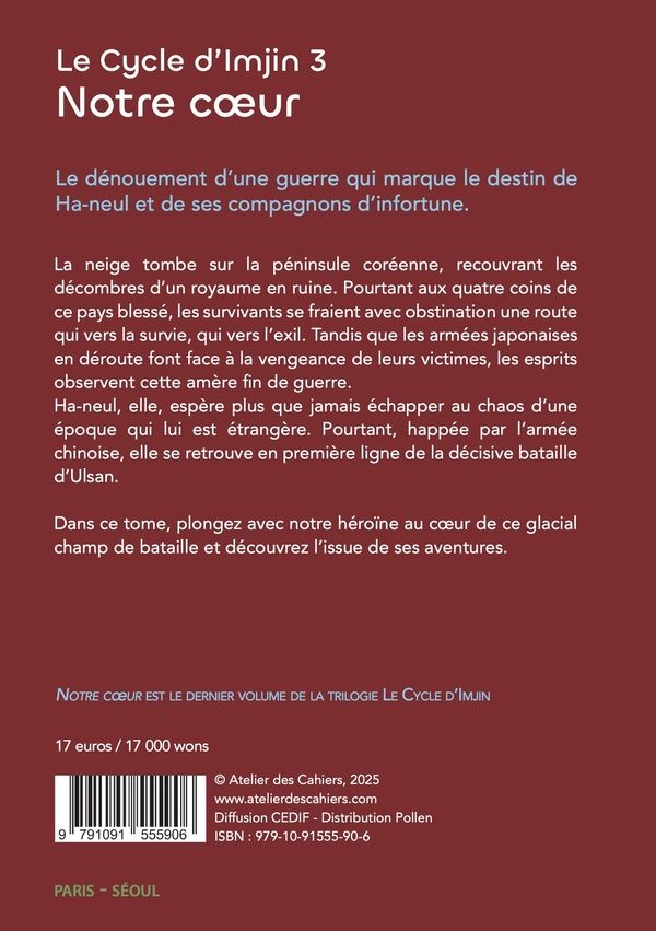 Quatrième de couverture de « Notre coeur »
