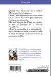 Quatrième de couverture de « MARIE-MADELEINE, ITINERAIRE SPIRITUEL D'UNE FEMME LIBEREE »