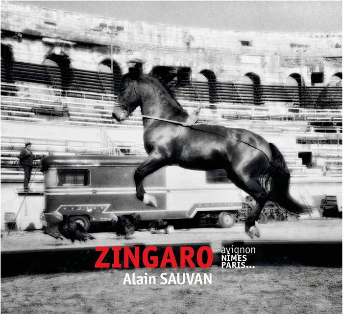 Couverture du livre « ZINGARO - AVIGNON NIMES PARIS » de Alain Sauvan, librairie Les Contes Infusés à Corte
