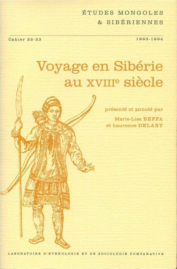 Couverture du livre « ETUDES MONGOLES ET SIBERIENNES, N 22-23/1993-1994 » de Beffa/delaby, librairie Les Contes Infusés à Corte