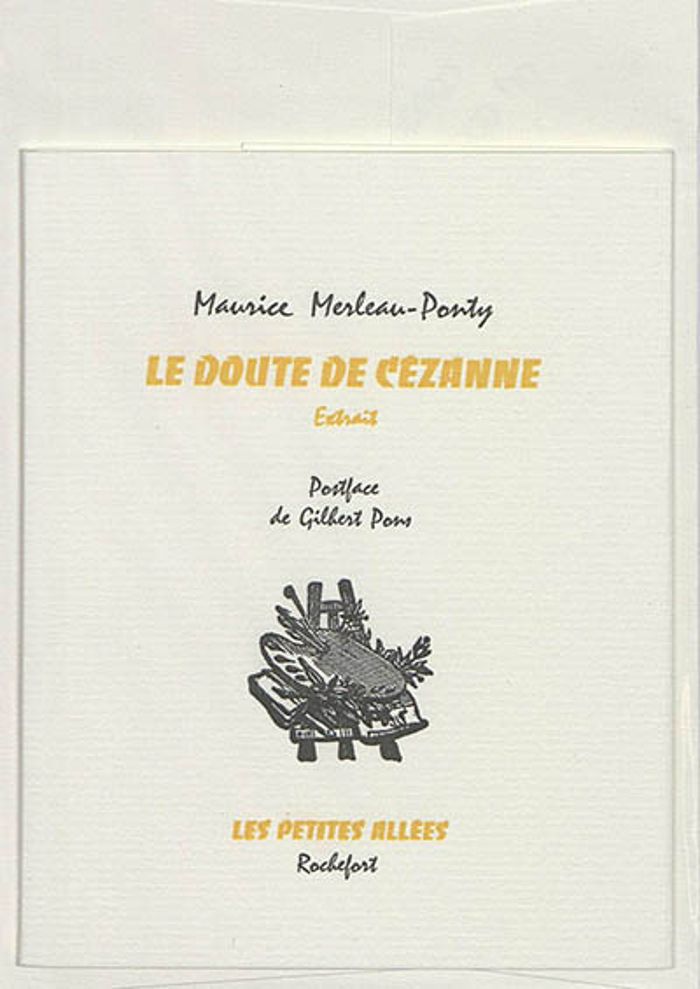 Couverture du livre « LE DOUTE DE CEZANNE » de Merleau-Ponty Mauri, librairie Les Contes Infusés à Corte