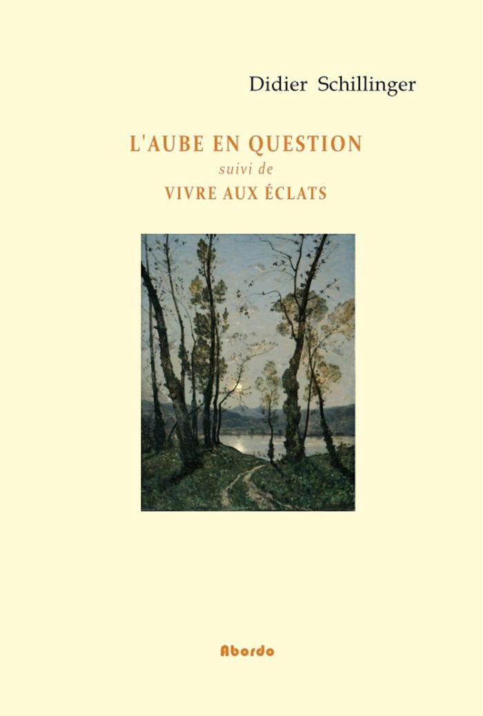 Couverture du livre « L'aube en question » de Didier Schillinger, librairie Les Contes Infusés à Corte