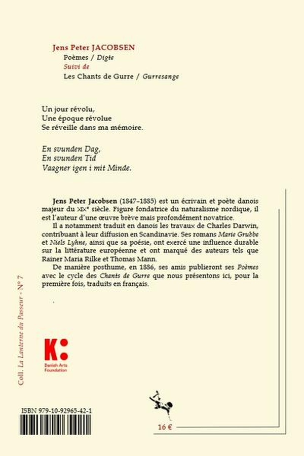 Quatrième de couverture de « Poèmes / Les chants de guerre »