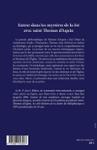 Quatrième de couverture de « ENTRER DANS LES MYSTERES DE LA FOI AVEC SAINT THOMAS D'AQUIN »