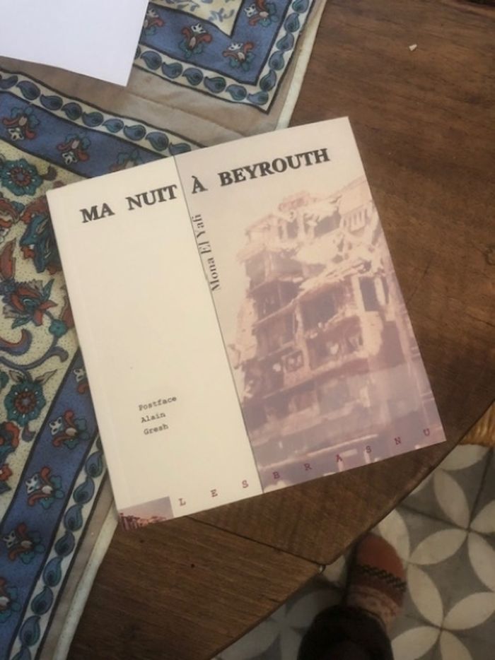 Couverture du livre « Ma nuit à Beyrouth » de Mona El Yafi, librairie Les Contes Infusés à Corte