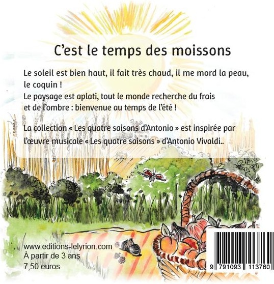 Quatrième de couverture de « C'est le temps des moissons »