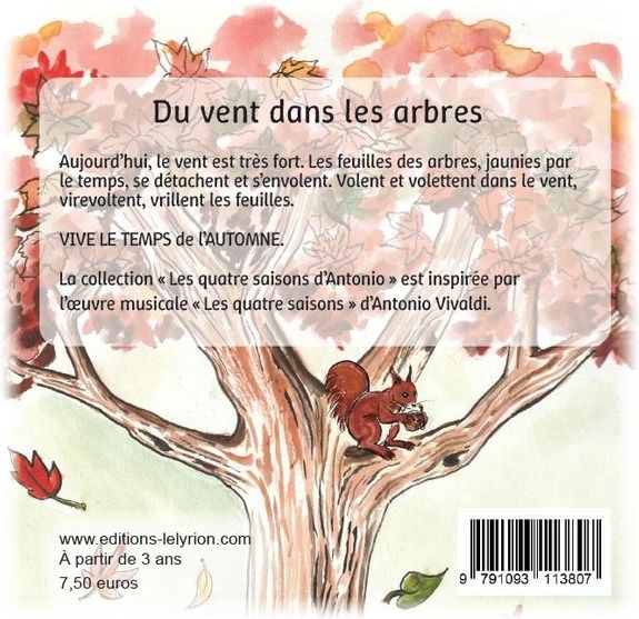 Quatrième de couverture de « Du vent dans les arbres »